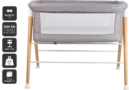 Berço babyGO Good Night Grey