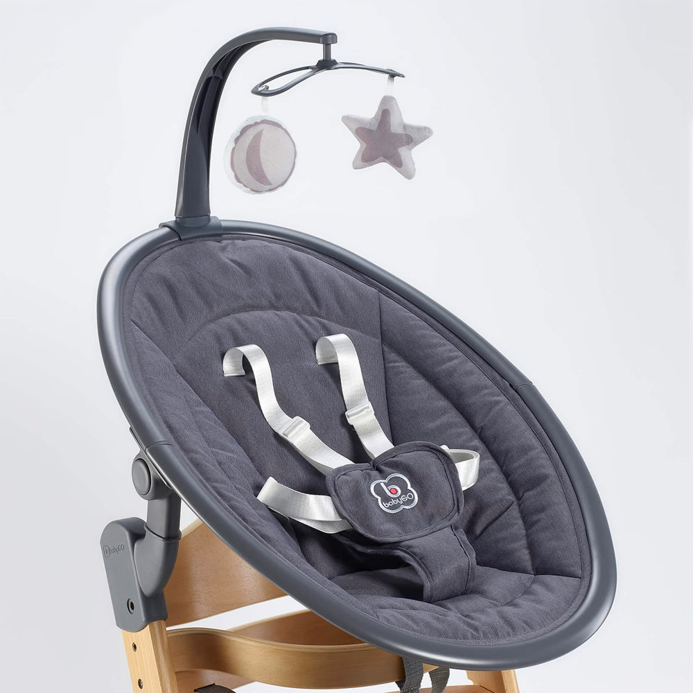 Espreguiçadeira babyGO Newborn Family-Set Grey/ Natur