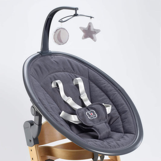 Espreguiçadeira babyGO Newborn Family-Set Grey/ Natur