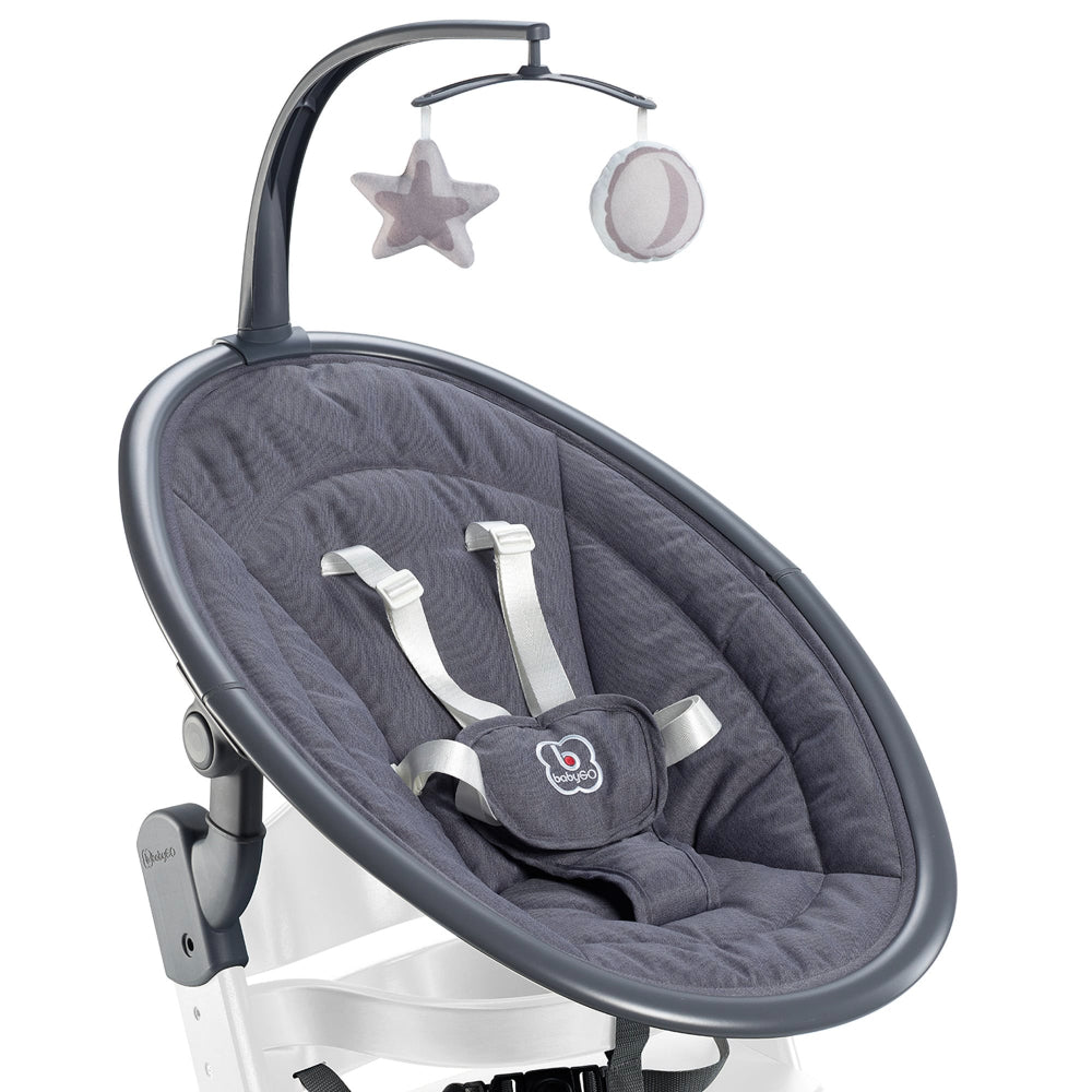 Espreguiçadeira babyGO Newborn Family-Set Grey/ White