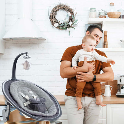 Espreguiçadeira babyGO Newborn Family-Set Grey/ White