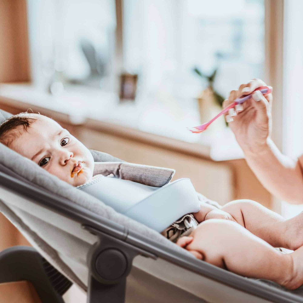 Espreguiçadeira babyGO Newborn Family-Set Grey/ White