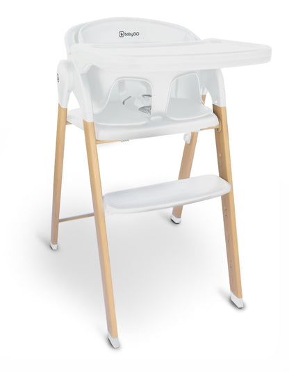 Cadeira Da Papa babyGO Levels White - Wood Optic