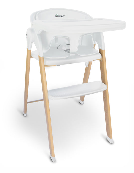 Cadeira Da Papa babyGO Levels White - Wood Optic