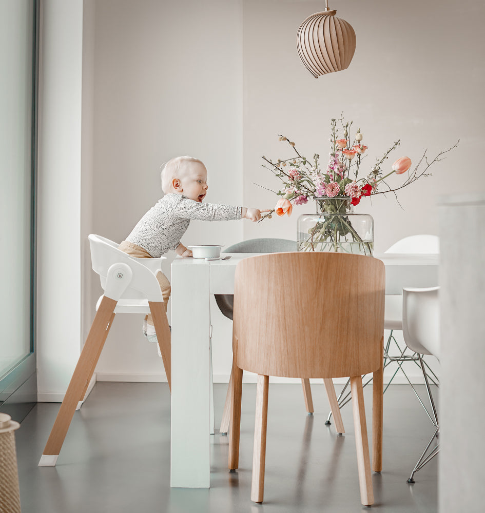Cadeira Da Papa babyGO Levels White - Wood Optic