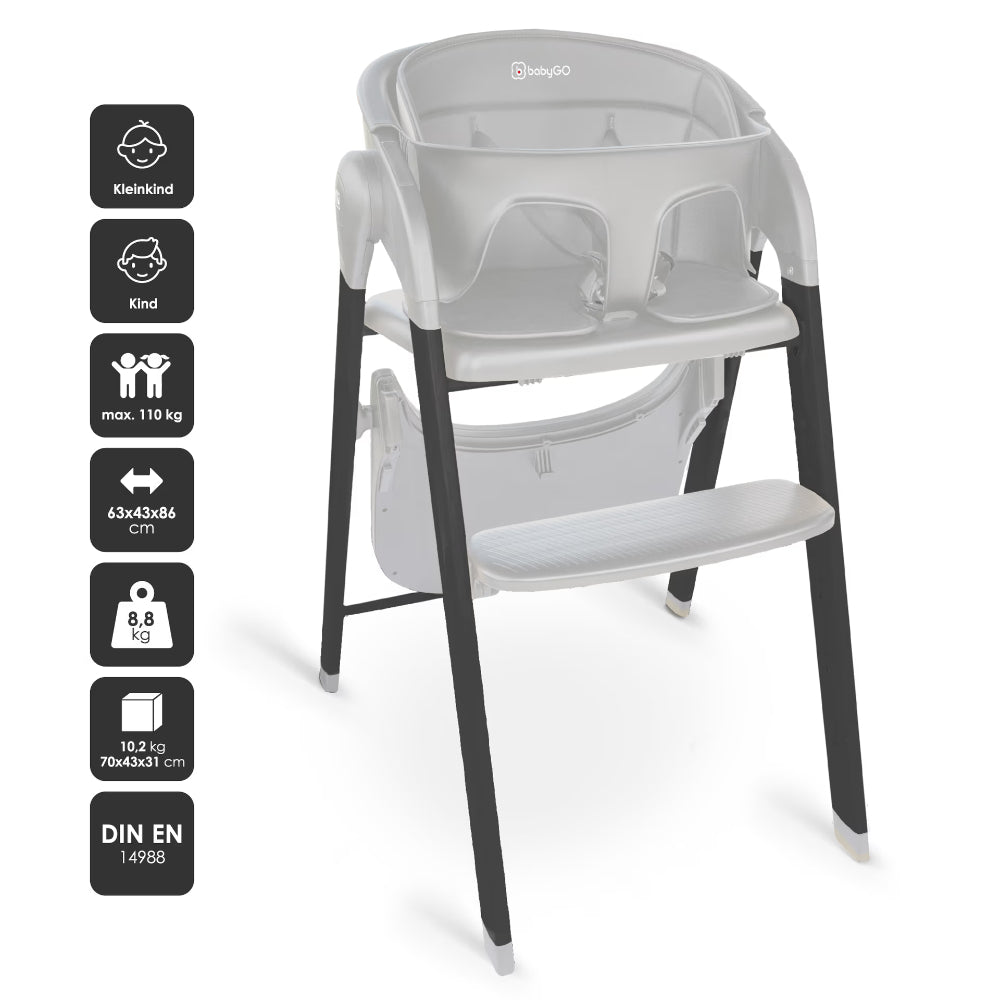 Cadeira Da Papa babyGO Levels Grey