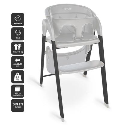 Cadeira Da Papa babyGO Levels Grey