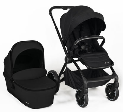 Carrinho De Bebé Com Alcofa 2 In 1 babyGO Harmony Black