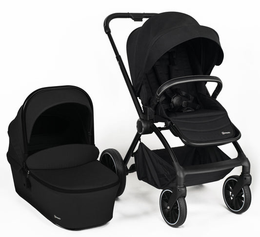 Carrinho De Bebé Com Alcofa 2 In 1 babyGO Harmony Black