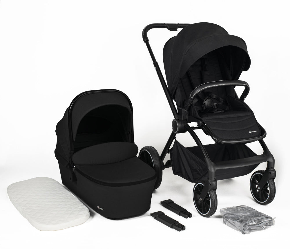 Carrinho De Bebé Com Alcofa 2 In 1 babyGO Harmony Black