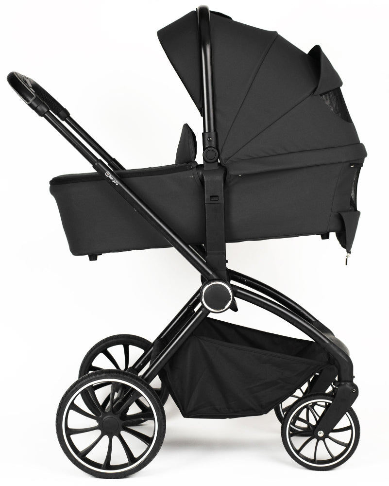 Carrinho De Bebé Com Alcofa 2 In 1 babyGO Harmony Black