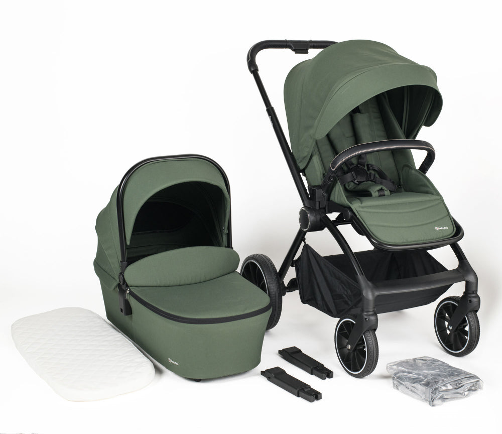 Carrinho De Bebé Com Alcofa 2 In 1 babyGO Harmony Green