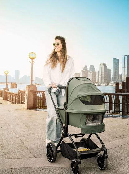 Carrinho De Bebé Com Alcofa 2 In 1 babyGO Harmony Green