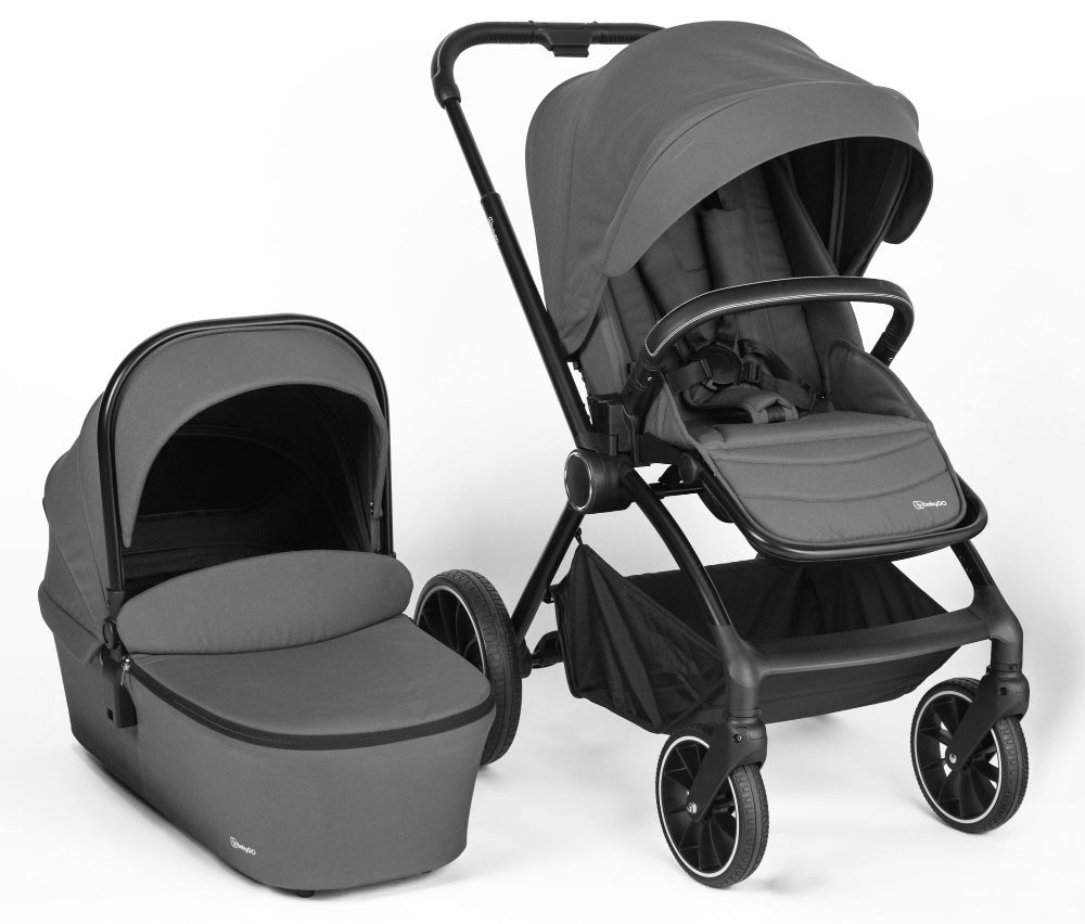 Carrinho De Bebé Com Alcofa 2 In 1 babyGO Harmony Grey