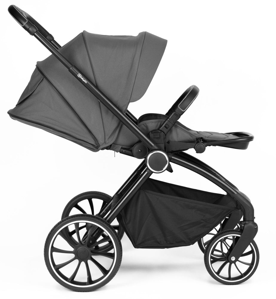 Carrinho De Bebé Com Alcofa 2 In 1 babyGO Harmony Grey