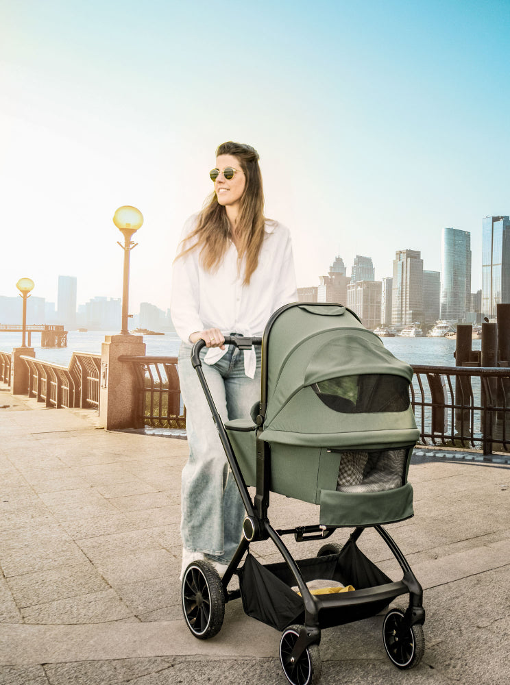 Carrinho De Bebé Com Alcofa 2 In 1 babyGO Harmony Grey