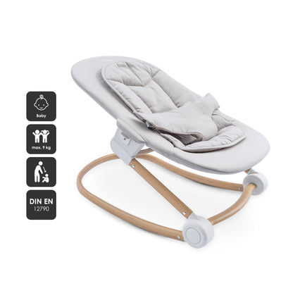 Cadeira Da Papa multifunções babyGO Levels Newborn White - 
com espreguiçadeira