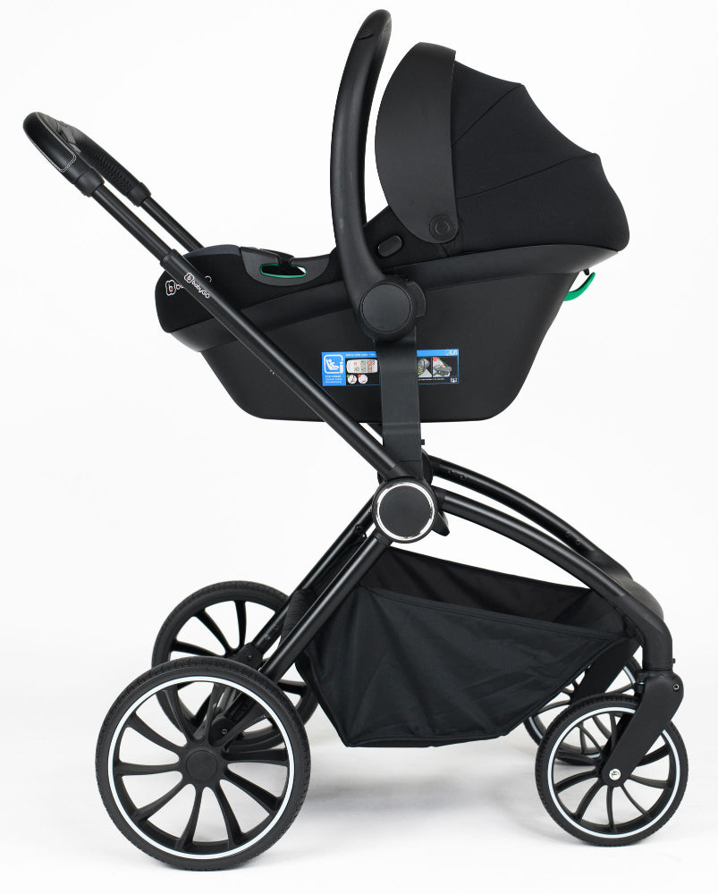 Carrinho De Bebé 3 In 1 com cadeira auto babyGO Harmony Grey