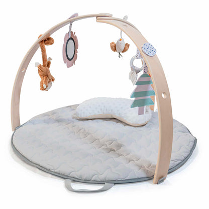 Tapete De Atividades babyGO Playmat Wood Grey