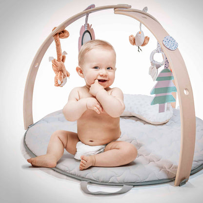 Tapete De Atividades babyGO Playmat Wood Grey