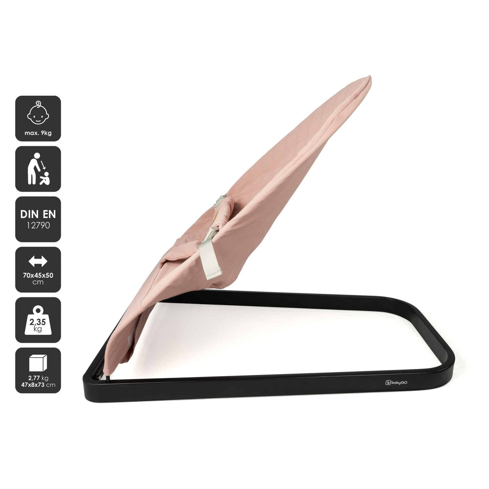 Espreguiçadeira babyGO Bouncer Comfort Rose