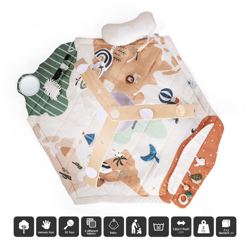 Tapete De Atividades babyGO Bianca Options World
