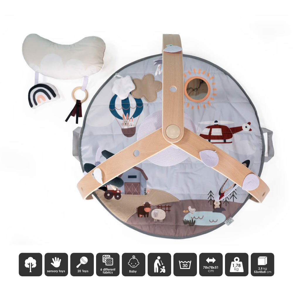 Tapete De Atividades babyGO Bianca Options Sky