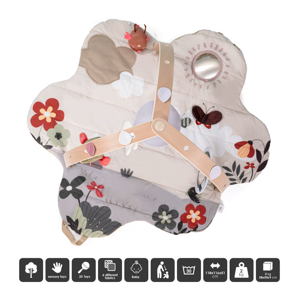 Tapete De Atividades babyGO Bianca Options Flower