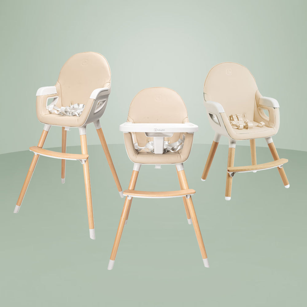 Cadeira Da Papa babyGO Highchair Skandi Beige