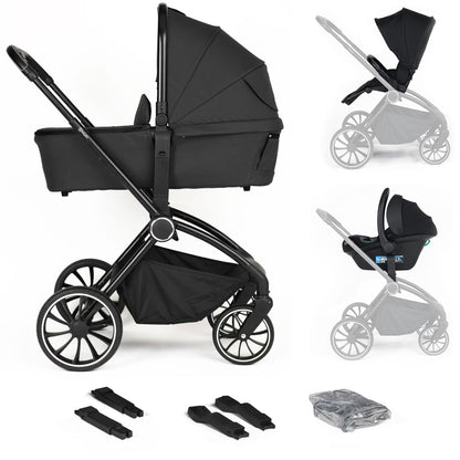 Carrinho De Bebé 3 In 1 com cadeira auto babyGO Harmony Beige