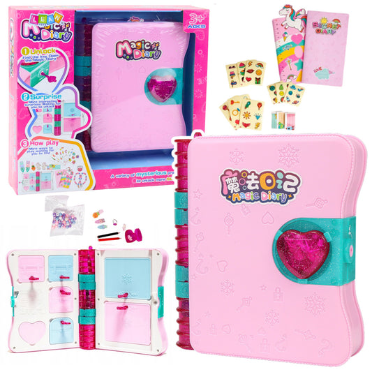 Diário Secreto com Cadeado Rosa