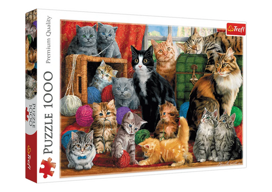 Puzzle 1000 Peças Encontro de Gatos