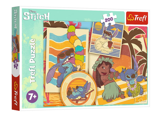 Puzzle 200 Peças Mundo Musical Lilo e Stitch