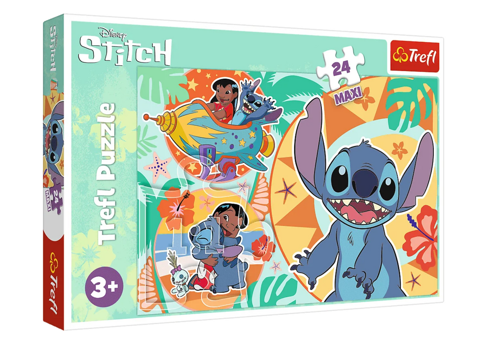Puzzle Maxi 24 Peças Happy Day Lilo e Stitch