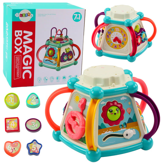 Cubo Educativo Multifunções 7 em 1 Luzes e Sons