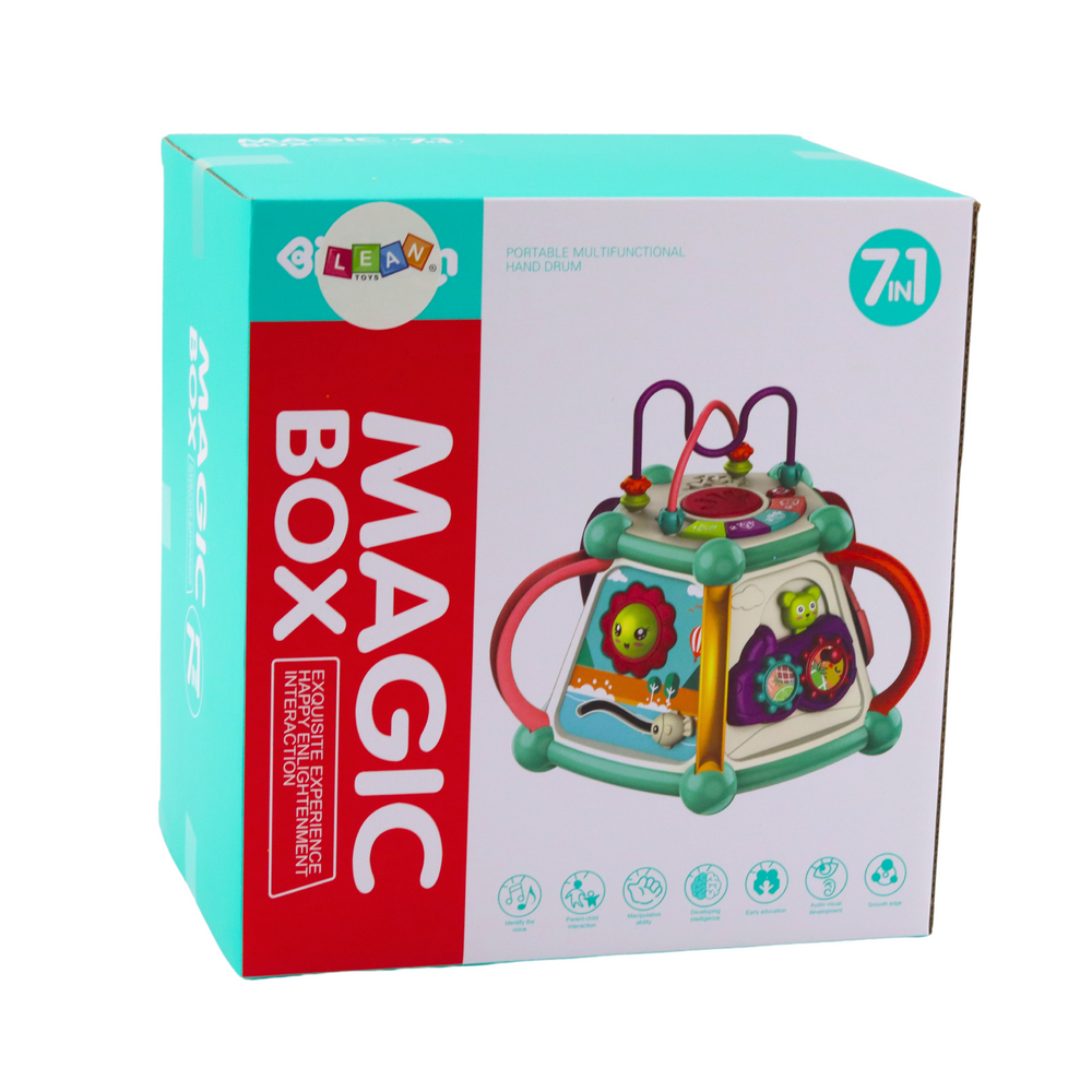 Cubo Educativo Multifunções 7 em 1 Luzes e Sons