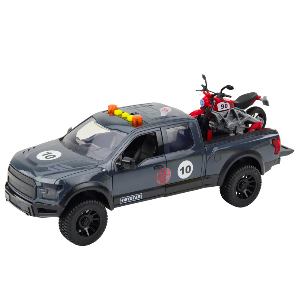 Pickup com Motor Luzes e Sons Cinzento 1:12