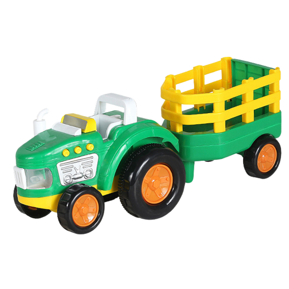 Trator Infantil com Animais Agricultor Luzes e Sons