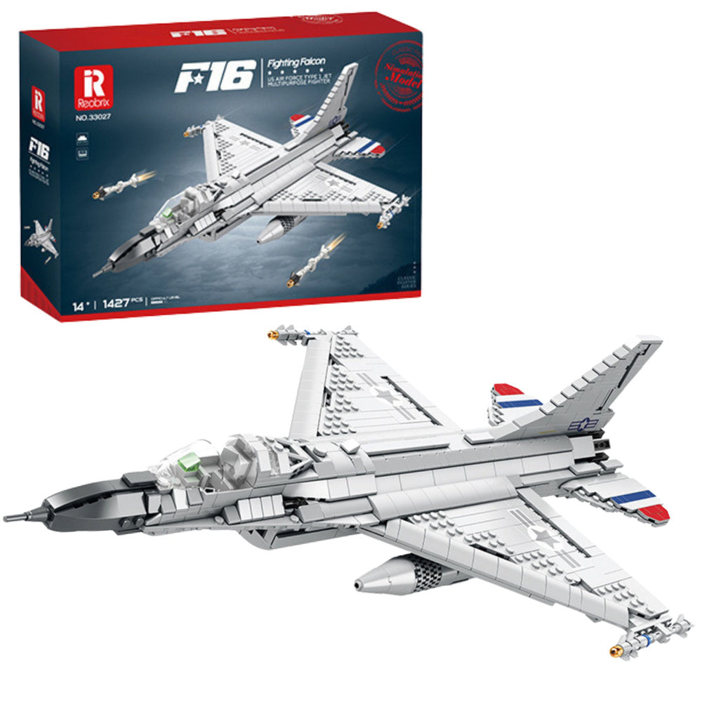 Blocos Construção F-16 Falcon 1427 Peças