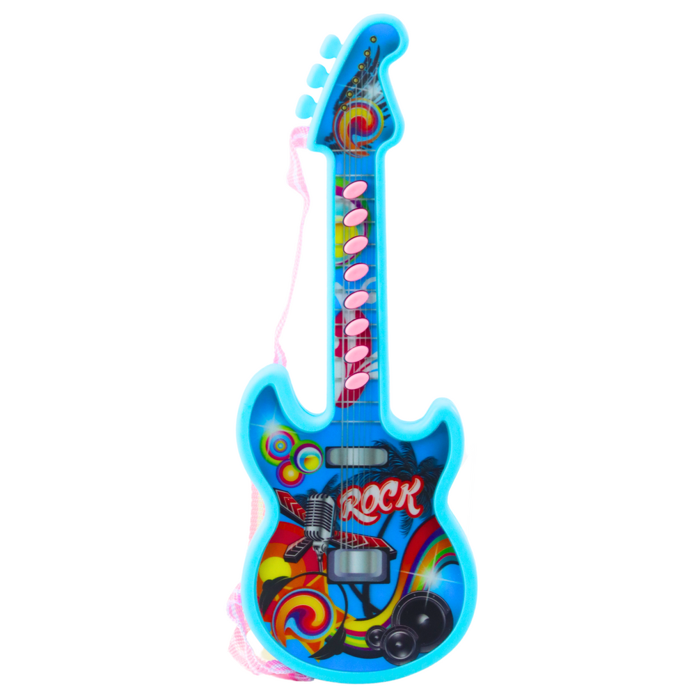 Guitarra Elétrica Infantil Azul 29cm
