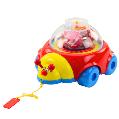 Carrinho Ride-On Joaninha com Bolas Colorido