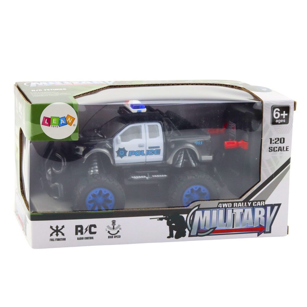 Carro Polícia RC Off-road 1:20