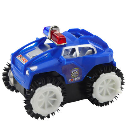 Carro Polícia Sensor Obstáculos 360° Luzes Sons Azul