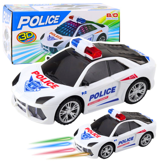 Carro Polícia Interativo Luzes Sons Branco