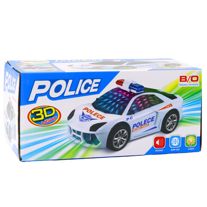 Carro Polícia Interativo Luzes Sons Branco