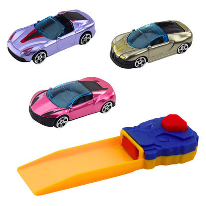 Camião Garagem com Lançador de Carros 3pcs Vermelho