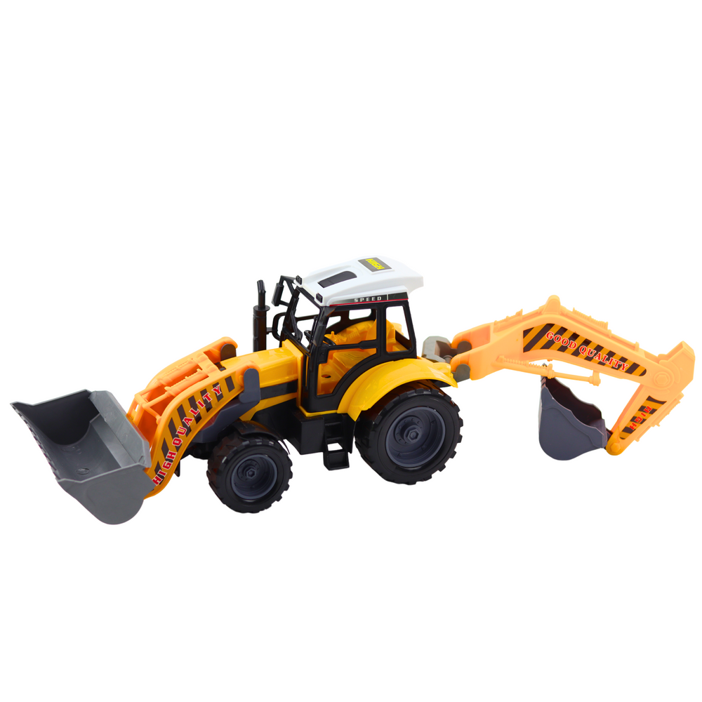 Retroescavadora Agrícola Construção Grande Amarelo