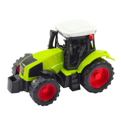 Conjunto Trator Agrícola com Enfardadeira Verde