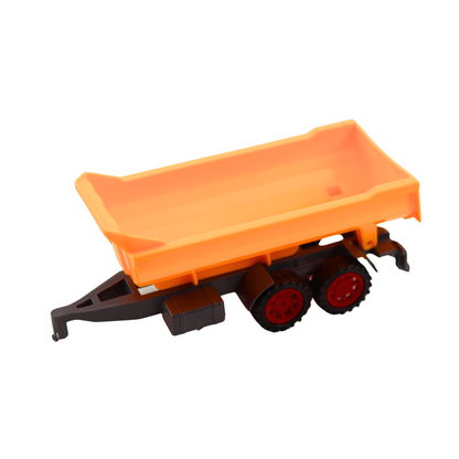 Conjunto Trator Agrícola com Reboque Basculante Verde