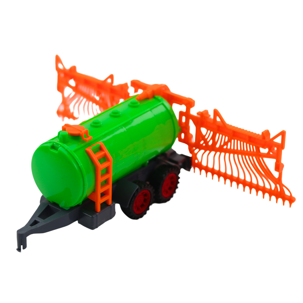 Conjunto Trator Agrícola com Cisterna e Ancinho